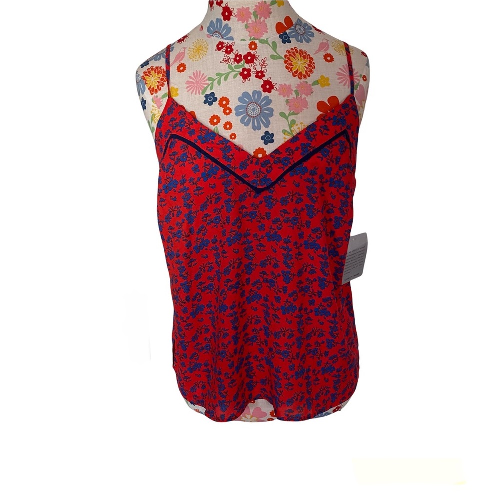 NWT Red and Blue Floral Tank